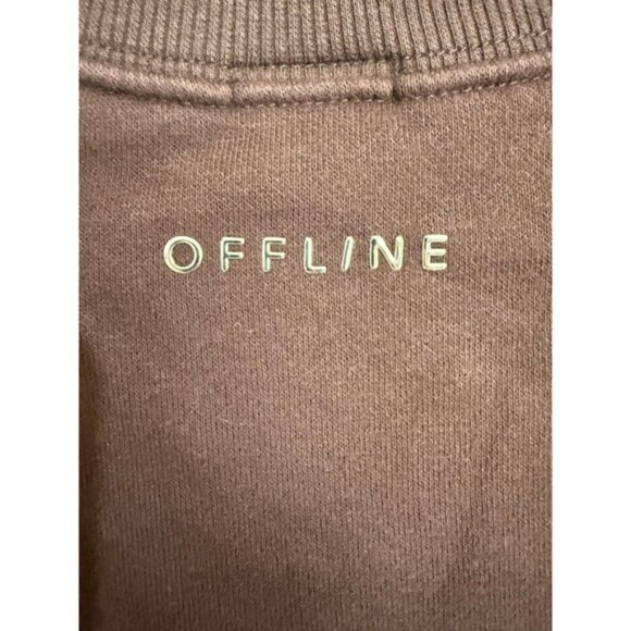 Women's Aerie OFFLINE Brown Oversized Fit Sweatshirt L - Picture 7 of 8